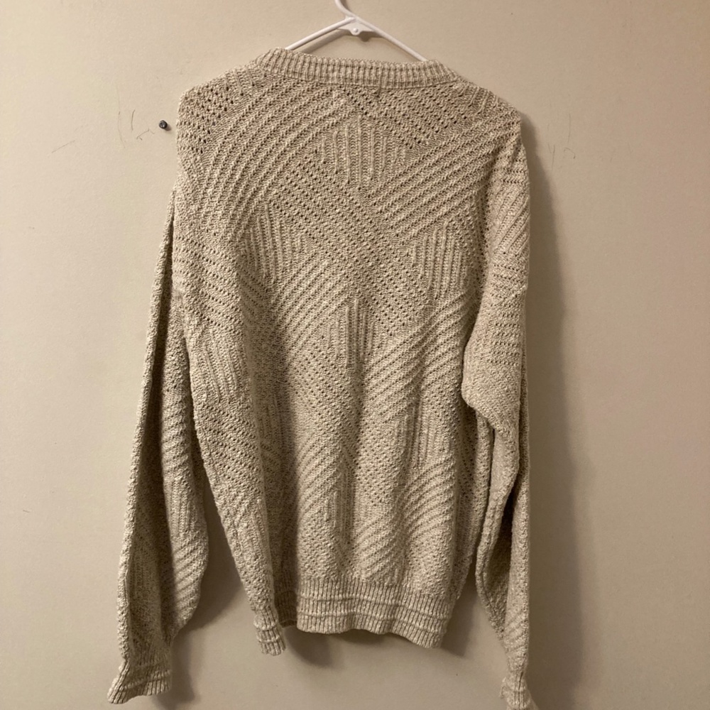 Isle of Cotton men's cardigan sweeter, size L. - Picture 2 of 6